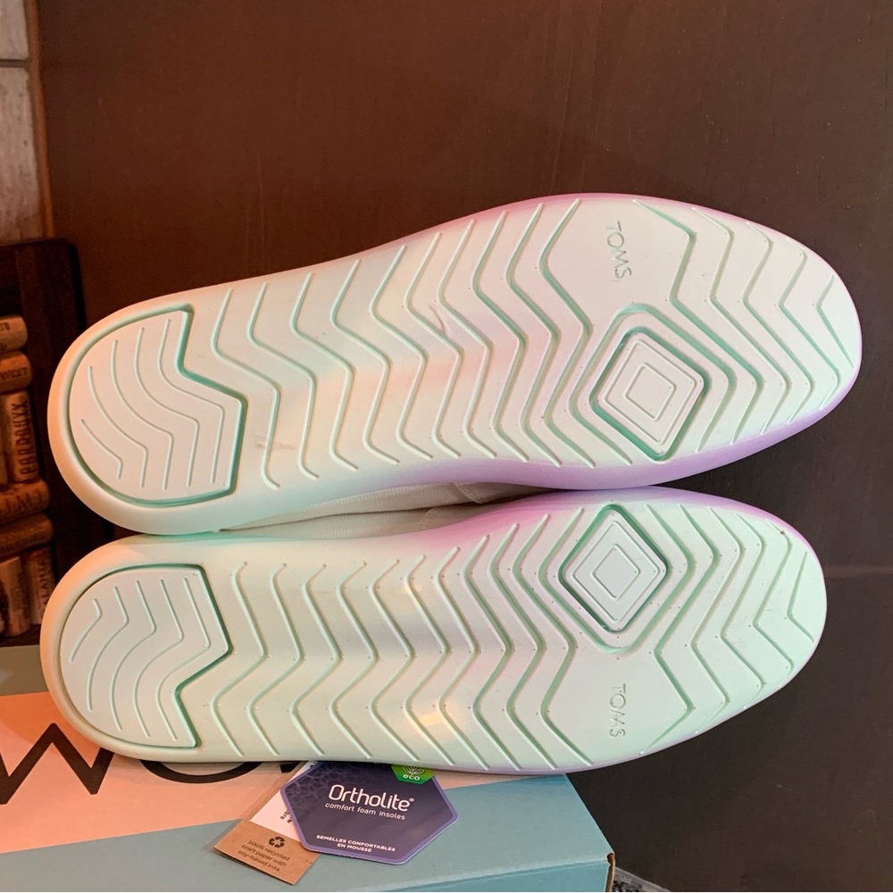TOMS Alpargata Mallow Ombre Slip-on Shoes Size 8 New - Picture 10 of 11